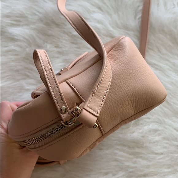 Cole Hann pink pebbled leather mini crossbody bag - Picture 7 of 14